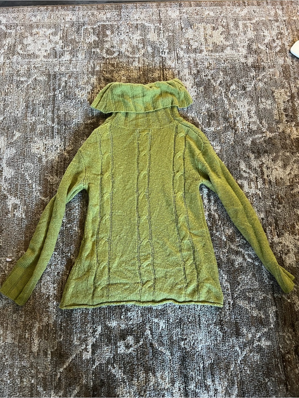 Wet Seal Knit Cowl Neck Sweater in Green Size Medium